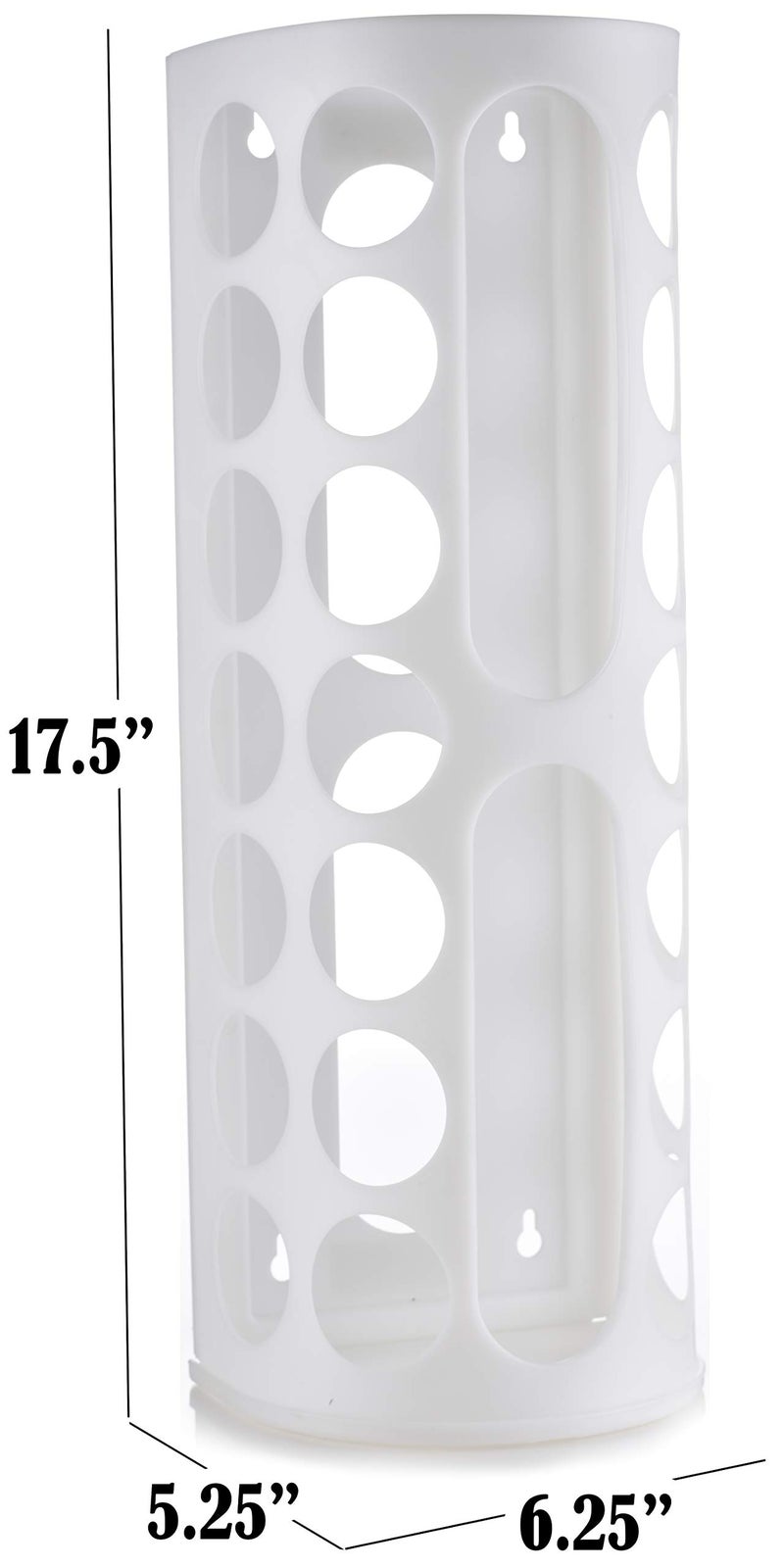 Handy Laundry Grocery Bag Storage Holder, Large Bag Dispenser, Neatly Store Plastic Shopping Bags & Keep them Handy for Reuse, Access Holes Make Adding or Retrieving Bags Simple & Convenient, (2-Pack) - Image 3